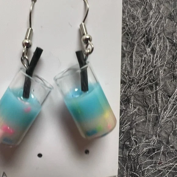 NWOT Mini Boba Tea Earrings! - Picture 11 of 11